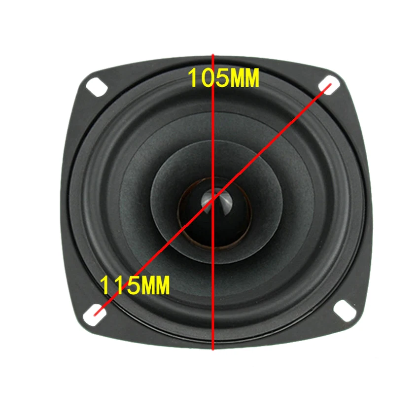 4 &quotдюймовый 4ohm 6ohm 8ohm 15W полный диапазон антимагнитных динамиков аудио стерео