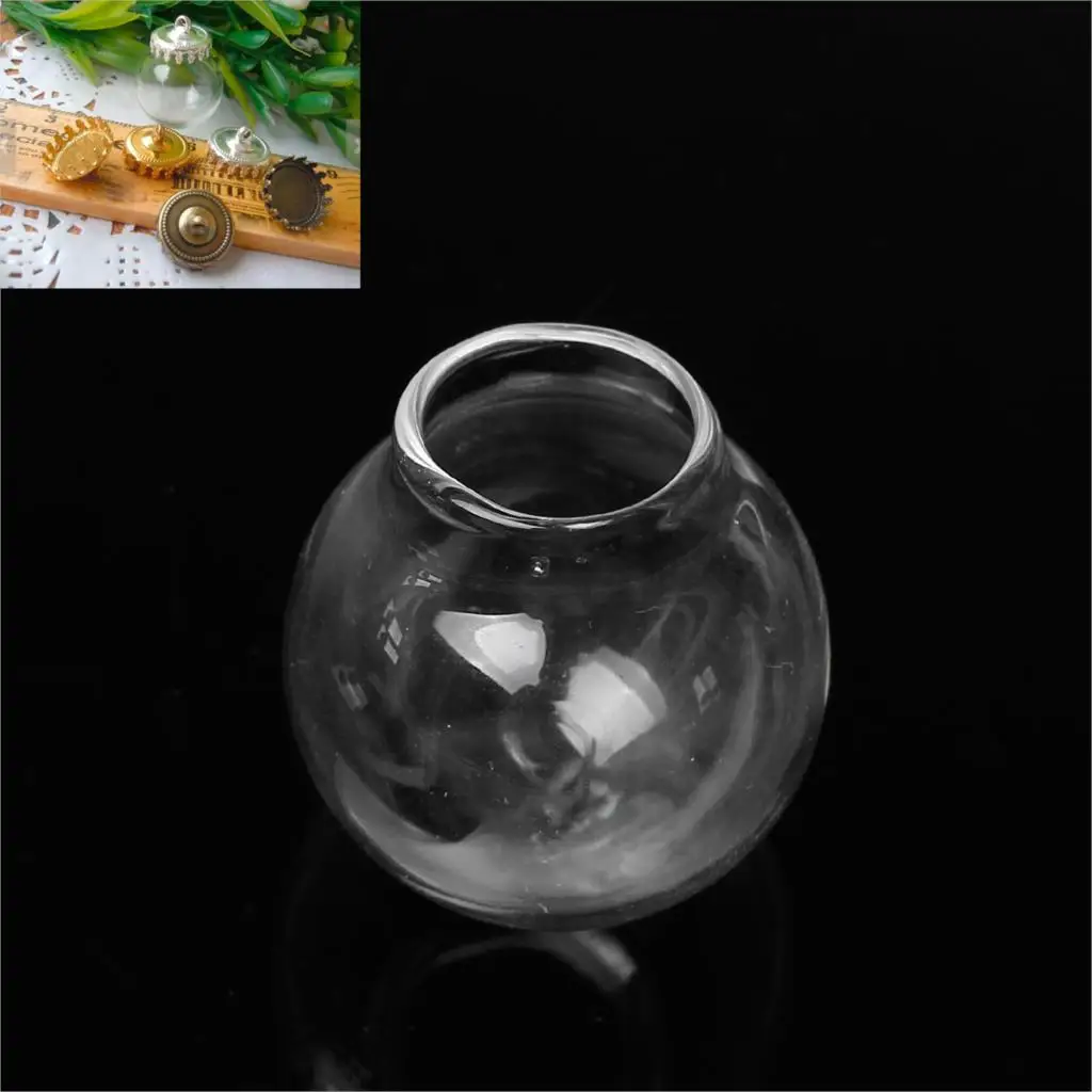 Стеклянный флакон бутылка DoreenBeads стеклянный для серьги кольца подвески