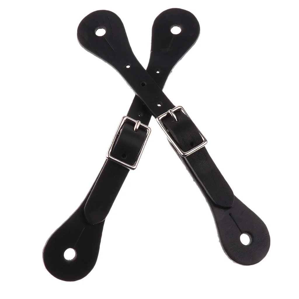 2pcs/set 8.66'' Artificial Leather Spur Straps for Ladies Gents Horse Riding Boots Horse Riding Accessories