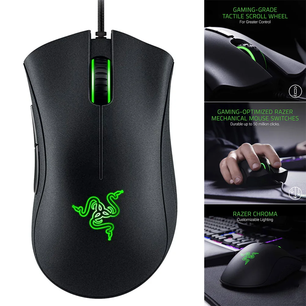 

1pc Gaming Mouse 6400 DPI Optical Sensor with Programmable Buttons Mouse for Computer Games SD998