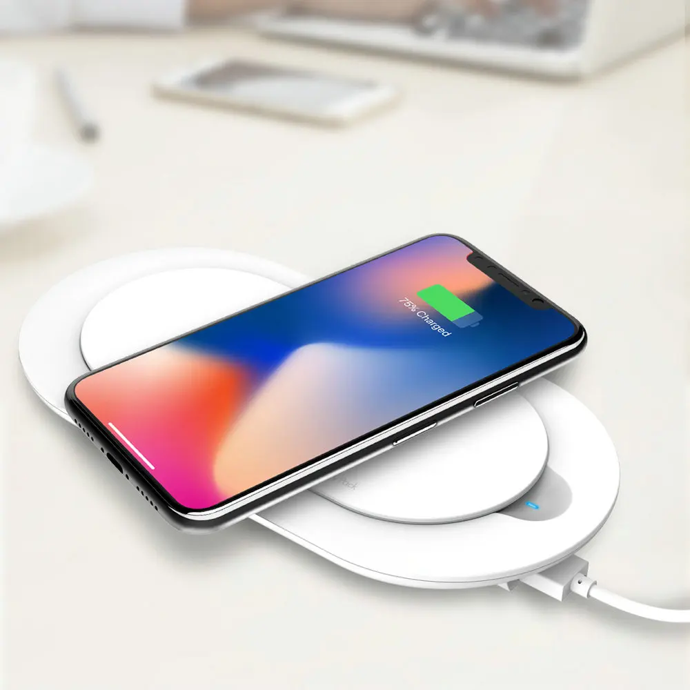 LDNIO PW501 5000 мА ч беспроводное зарядное устройство USB литий полимерный тонкий Powerbank с