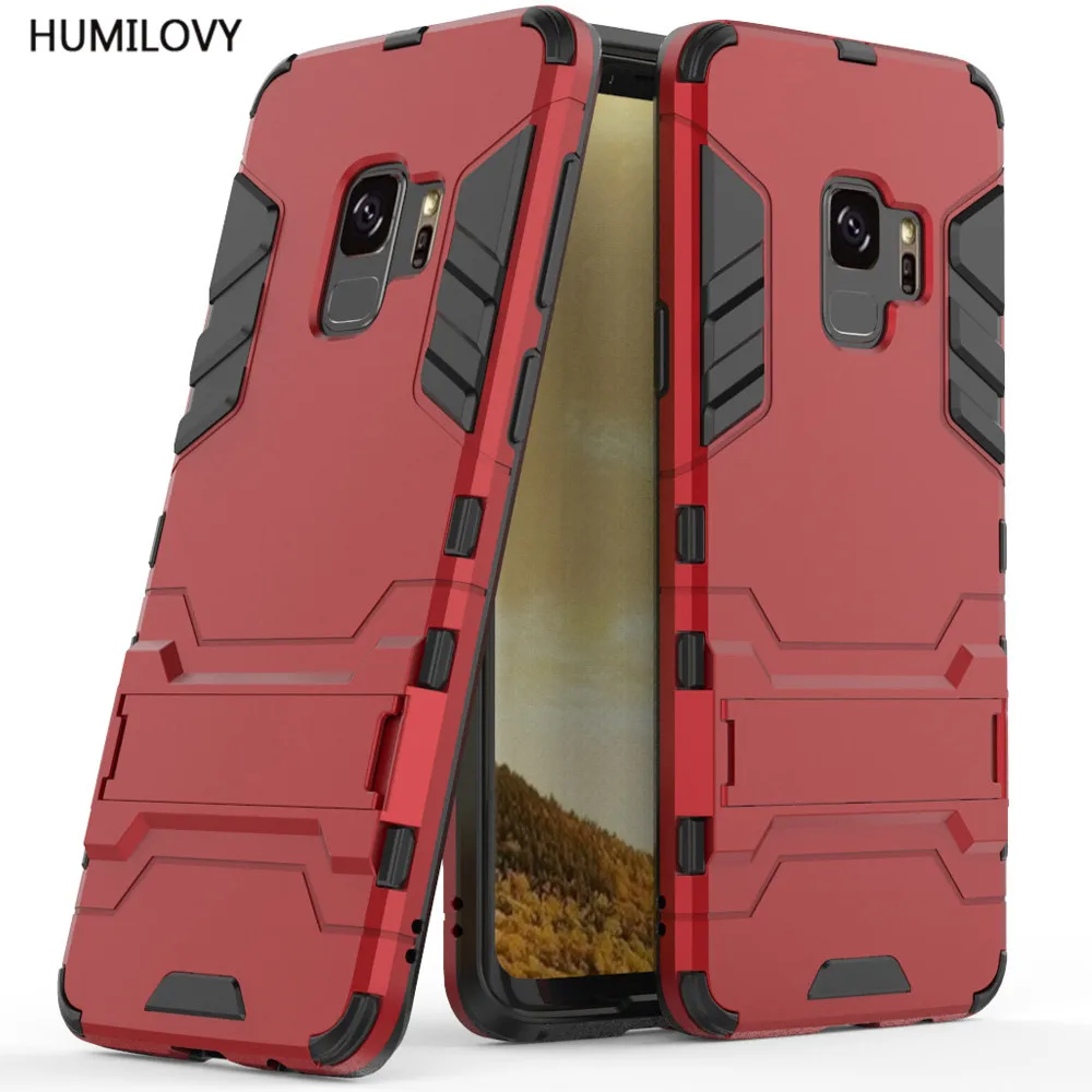 

For Samsung Galaxy S9 Case for Galaxy S9 Armor Case Shockproof Robot Silicone Rubber Hard Back Phone Cover For Samsung S9 Fundas