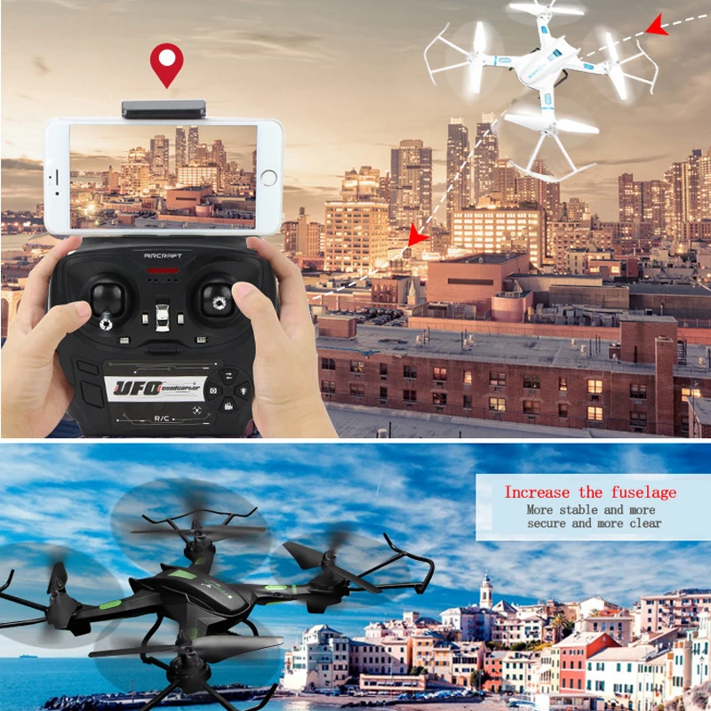 Новый пульт дистанционного управления Вертолет Дрон камера HD 720P wifi FPV БПЛА