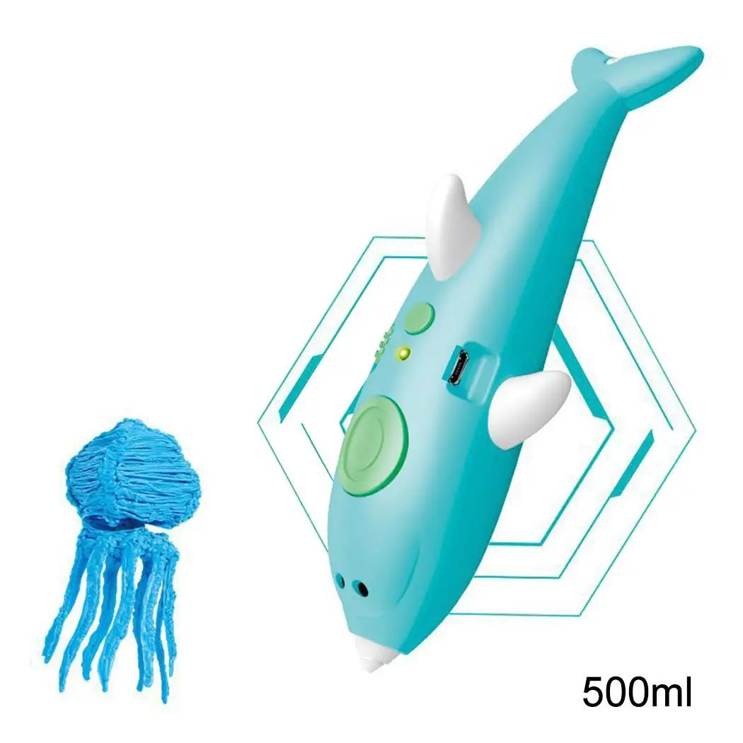 

USB Charge DIY Painting Low Temperature Print 3D Printing Pen This pen is suitable for both kids and adults.