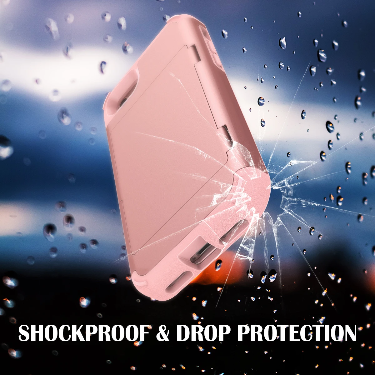 

Yokata with kickstand Case for iPhone 7 7 plus case Hard PC Drop Protection With Card Pocket Capa Funda Cover For iPhone7 plus