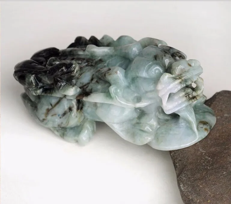 

2015 Summer 100% A Grade Natural /Jadeite Bless Big Dragon Son Pendant