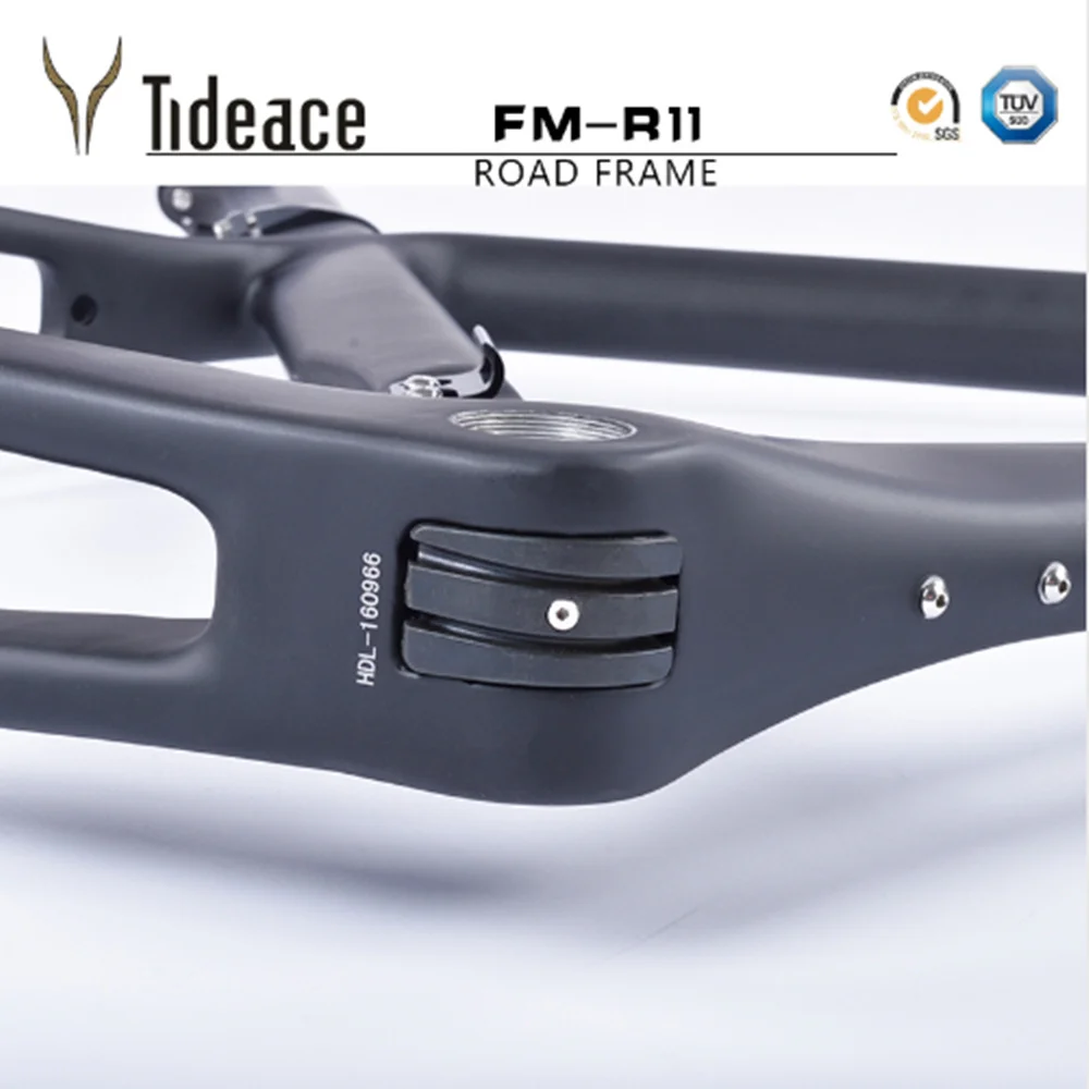 Cheap 2018 Tideace carbon fiber bicycle frame Di2&Mechanical racing bike carbon road frame+fork+seatpost+headset for carbon road bike 5