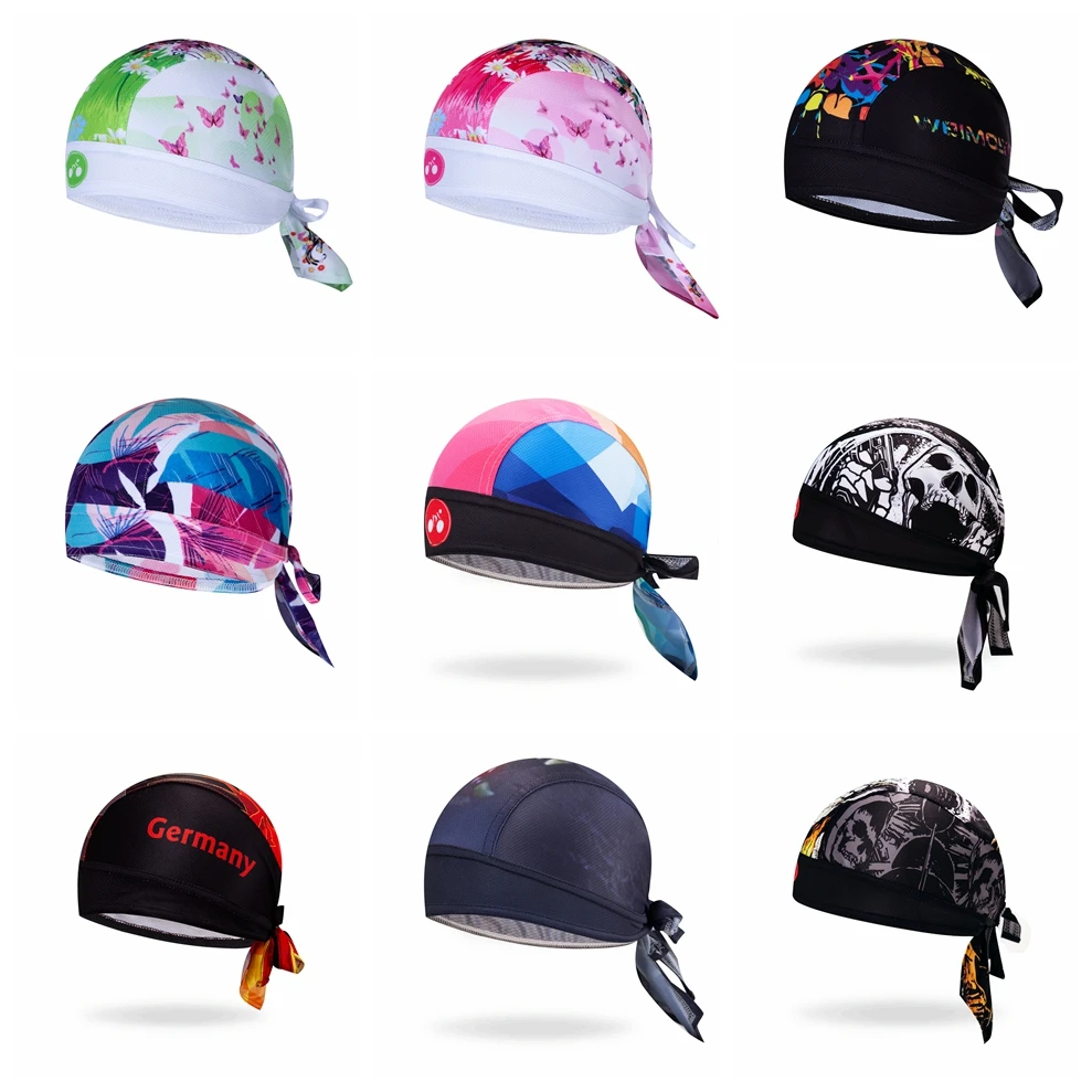 

2019 Bike Hats Cycling Helmet Cap Women Men's Bicycle bandana pirates scarf Mountain road MTB Team Headband Suncreen cap riding