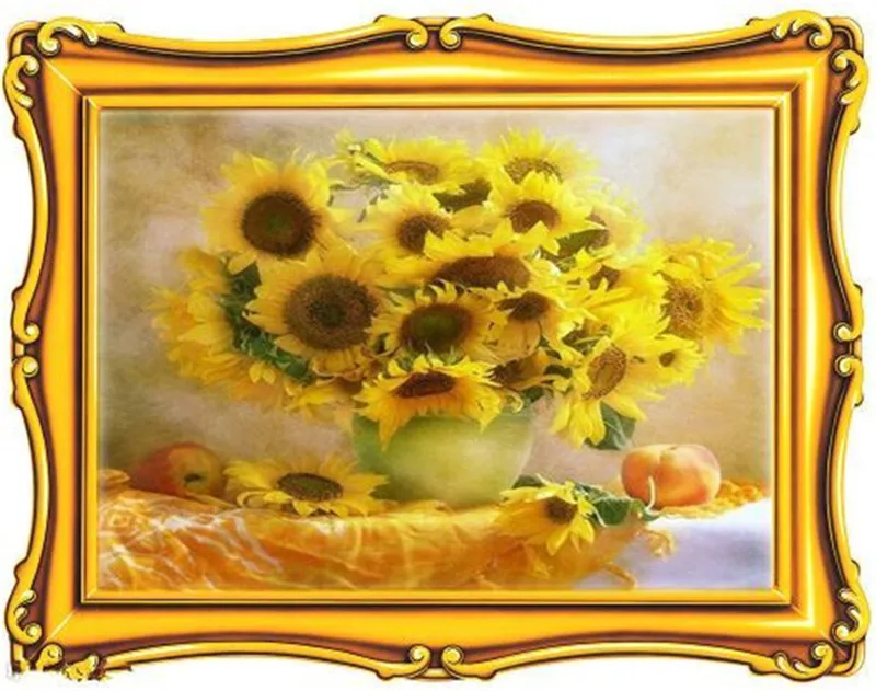 

Diamond embroidery flower 5D diamond cross stitch crystal full diamond sets unfinish decorative Diy Diamond painting sunflower