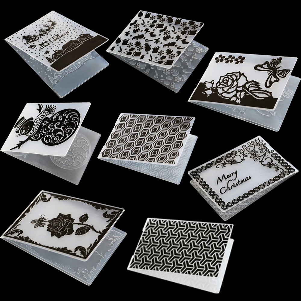 

Flower Butterfly Clear Stamp Embossing Folder Template Card Making Craft Paper Album Decoration DIY Scrapbooking Embossing Stamp