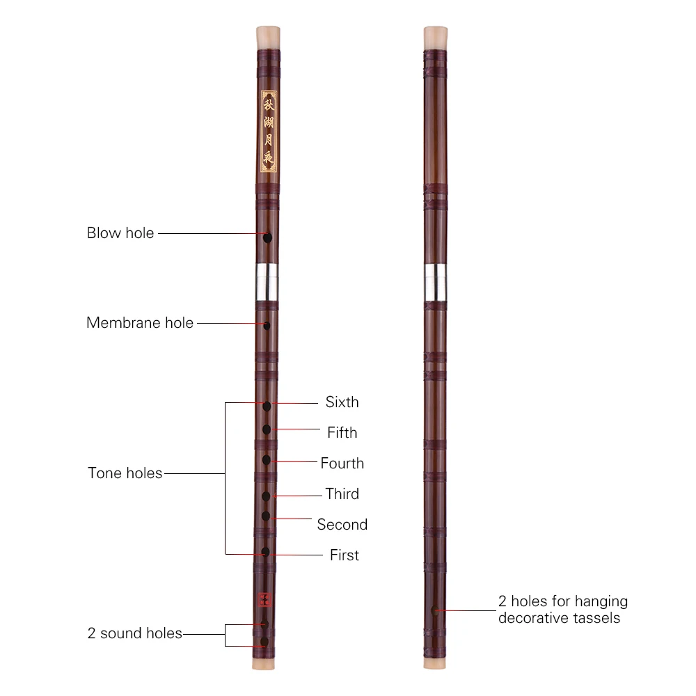 Подключаемая горькая бамбуковая флейта Dizi ручной работы китайский Деревянный духовой инструмент Ключ C уровень обучения профессиональная производительность