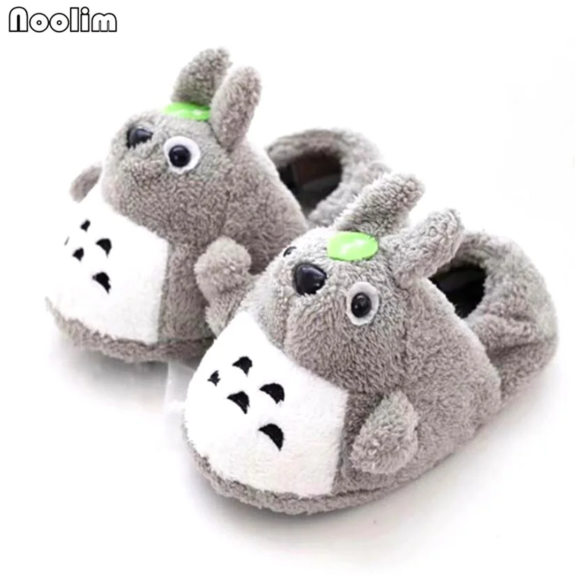 

Winter Super Animal Funny Shoes For Men and Women Warm Soft Bottom Home&House Indoor Floor Totoro Furry Slippers Shallows