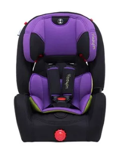 Purple Детское автомобильное регулируемое сиденье детское безопасное сиденье Isofix 9 months to 12 years Old пятиточечный жгут детское автомобильное сиденье 3c и сертификация ESC - Цвет: Purple