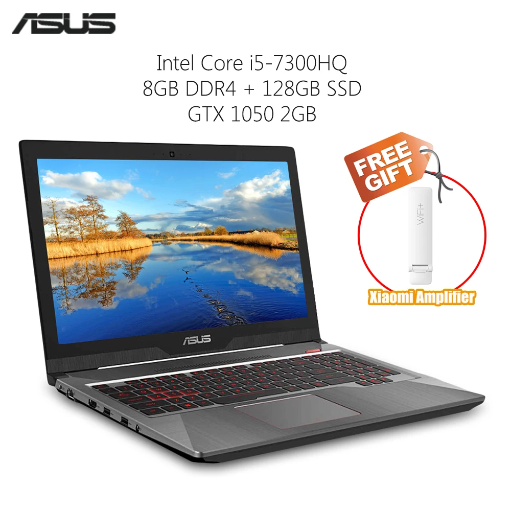 Original ASUS Gaming Notebook Windows 10 15.6 inch Intel