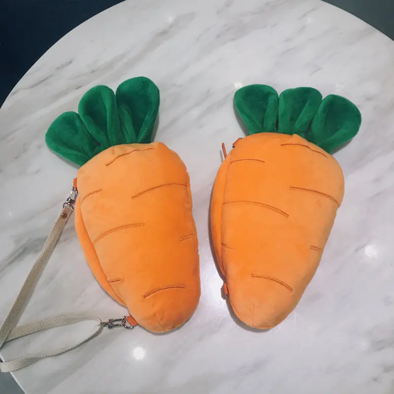 1 шт. 35 см* 16 см Kawaii завод морковь кошелек плюшевая морковка Сумка Кошелек детские подарки