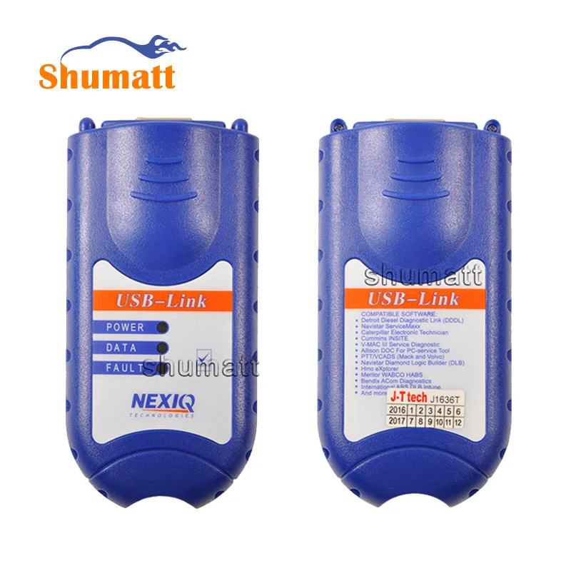 CD Software NEXIQ 125032 Usb Link Adapter Scanner Diagnostic Tools for Heavy Duty Diesel Truck Free