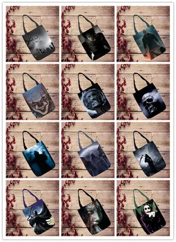 

IVYYE Creative Fashion Anime Foldable Canvas Shopping Bag Casual Shoulder Bags Customized Tote Handbag Lady Girls New