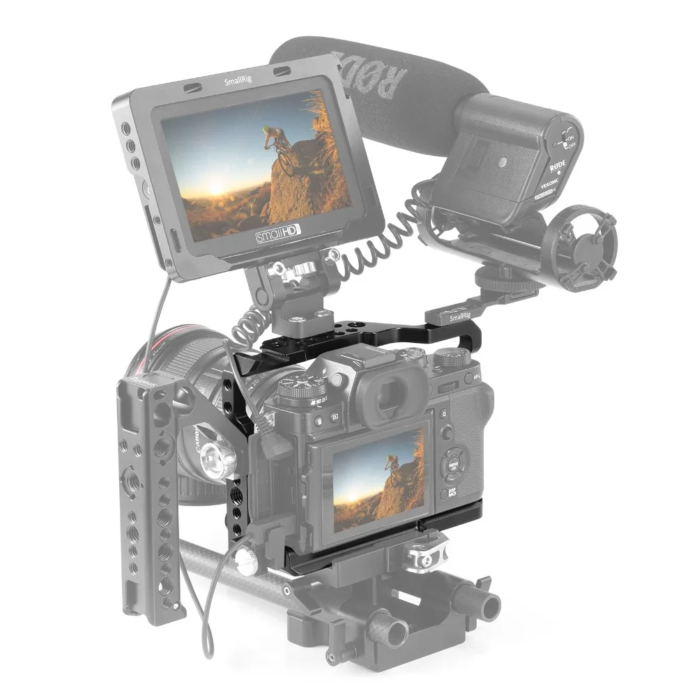 SmallRig DSLR Camera Cage for Fujifilm X-T3 X T3 and X-T2 Camera feature with Nato Rail Handle Grip fujifilm xt3 Cage 2228
