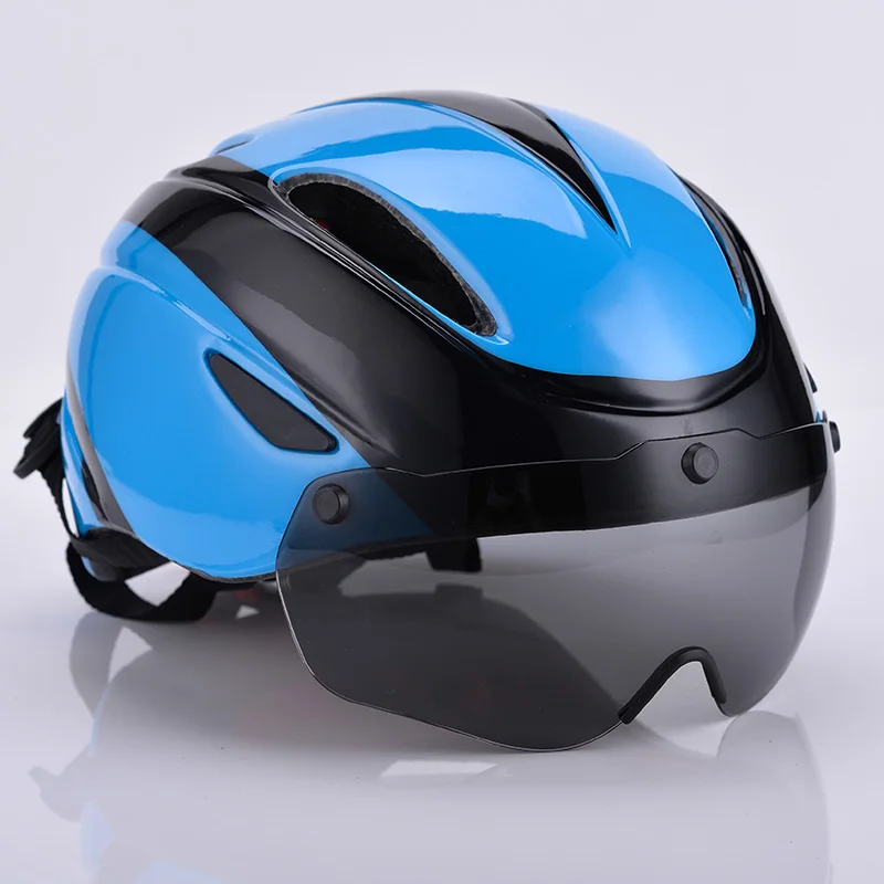 Goexplore ore велосипедный шлем для мужчин 290 г Сверхлегкий EPS шлем для горного велосипеда с линзами очки Велосипедное оборудование Casco Ciclismo - Цвет: blue