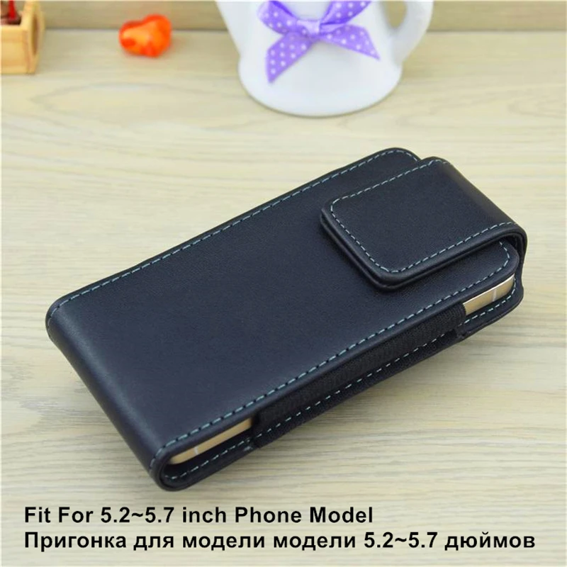 

WolfRule 5.2-5.7' Rotation Belt Clip Holster Flip Leather Cover Case For Samsung Note 4 3 S5 S6 S7 edge J3 J5 J7 A5 A7 C7 Case <