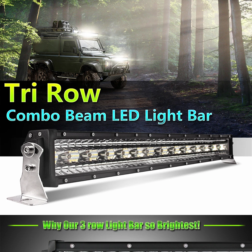 Barra de Luz Barra de Combinação Nova 42 50 52 Offroad 390w 585w 780w 936w 975w Led Trabalho Ponto Inundação Lâmpada Condução co Luz 22 32 4 Cheap Barra de luzLuz de trabalho