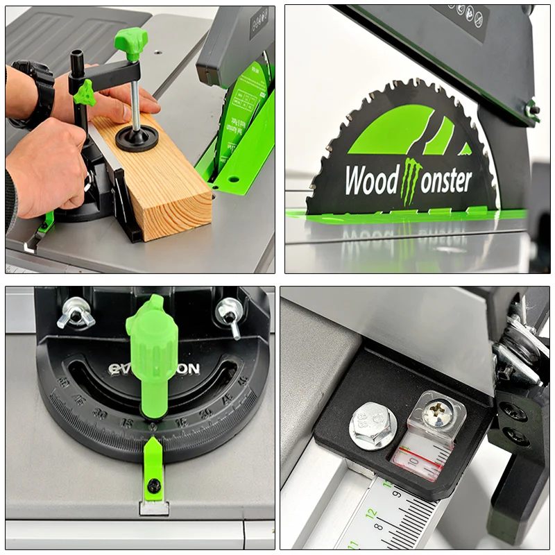 Woodworking Multifunctional Table Saw Clean Drill Woodworking Panel Saw Cutting Machine Miter Saw Household