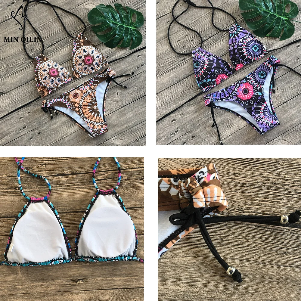 New Sexy Bikini Sizzling Swimsuit 2019 Printed Swimsuit Women Brazilian Bikini Set Female Bathing Suit Monokini