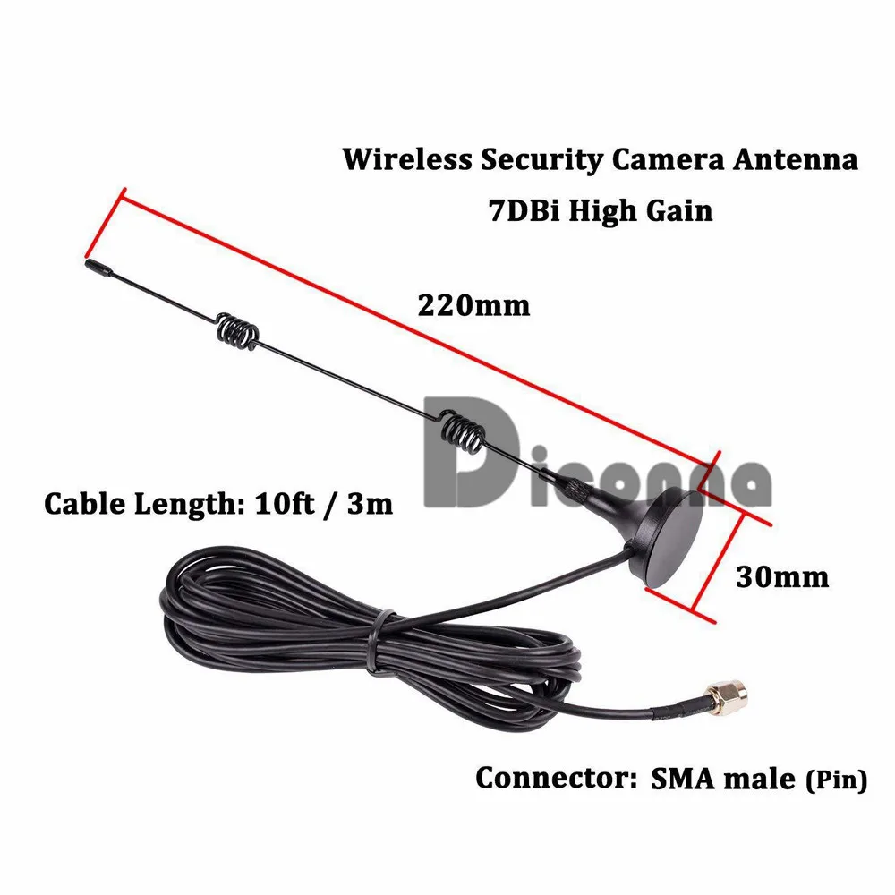 Черный практичный Профессиональный 3 м 10 футов Wi-Fi сигнал антенна удлинитель шнур для ANRAN для ежедневного использования