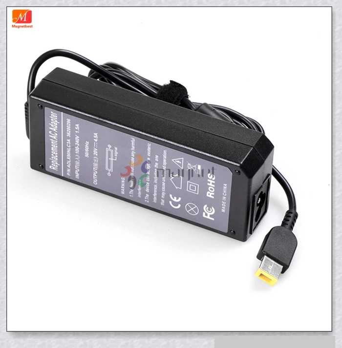 Адаптер постоянного тока для ноутбука 20 в 4.5A 90 Вт квадратный USB Lenovo Thinkpad G510 L440 T540P