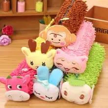 10 держатель ручки Прямая с фабрики Новинка Студенты творческий мультфильм Плюшевые канцелярских принадлежностей сумка Карандаш сумка оптом 5125