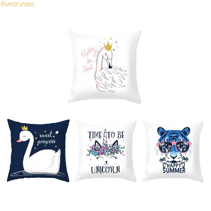 Cojines almohadones decorativos unicornio para sofá decoración del hogar Envío Directo flamenco decoración del hogar sofá tiro Super lindo De Cojines|Cojín| - AliExpress