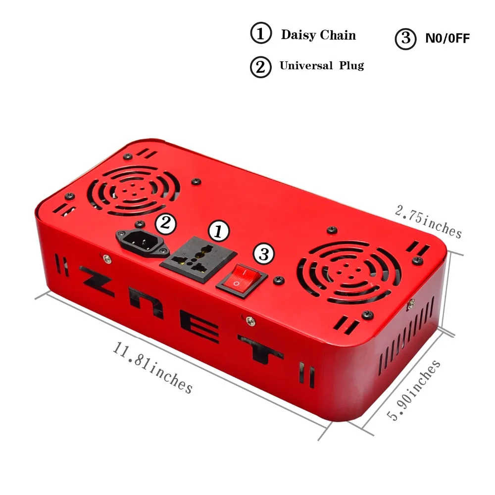 ZNET2 светодиодный свет для выращивания полный спектр 300 Вт HPS замена AC85V 265V вход