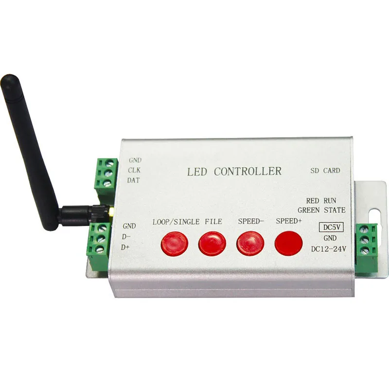 Светодиодный Wi Fi контроллер 1 порт управления макс. 2048 пикселей поддержка DMX512 WS2812