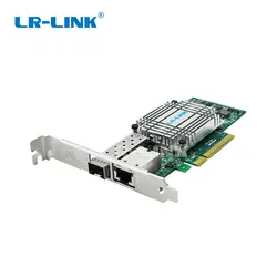 LR-LINK 4001PT-PF двойной порт 10 Gb Ethernet PCI-E-оптический сетевой карты SFP +, RJ45, волокна Media Converter три-в-одном комбинация