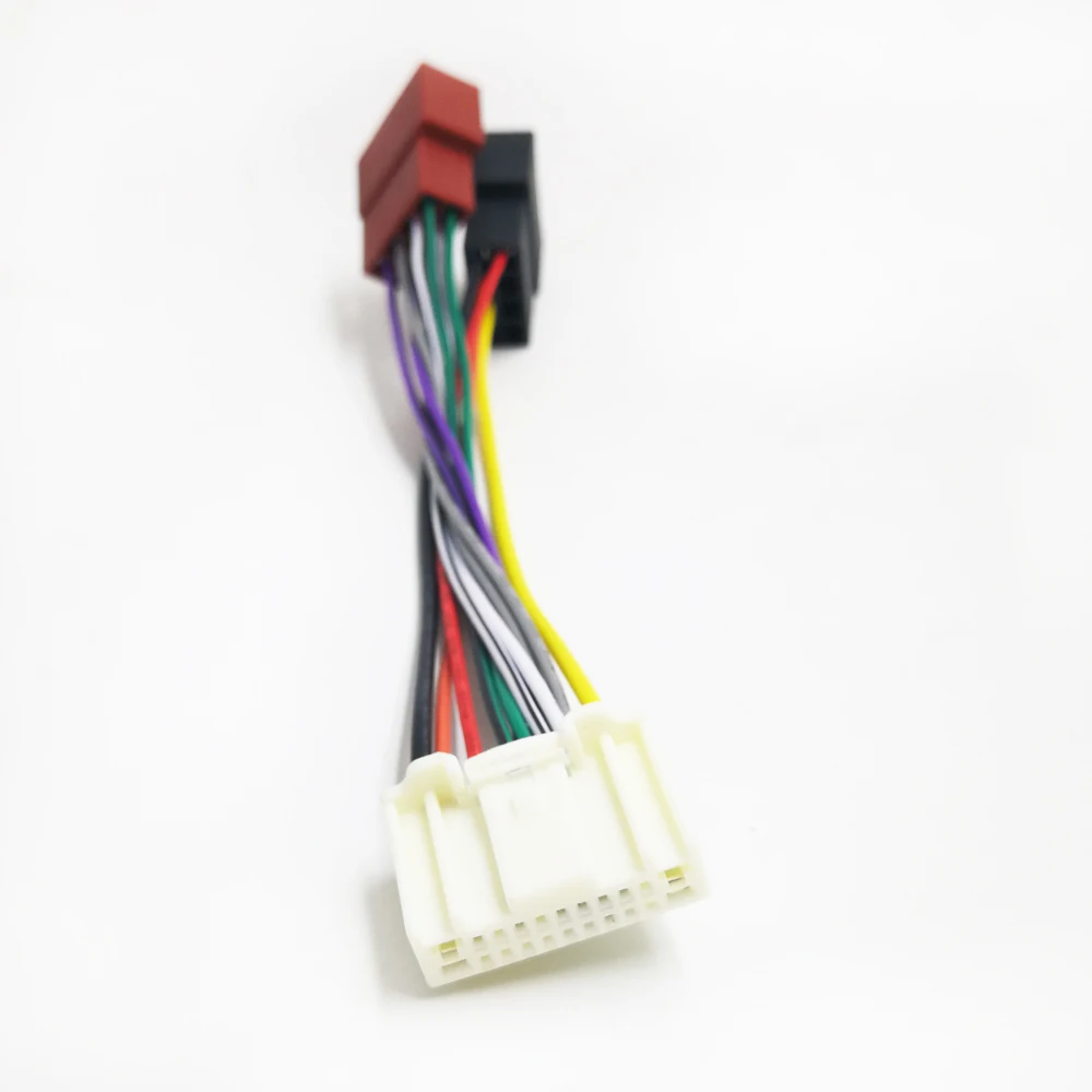 Biurlink 2025 자동차 라디오 ISO 커넥터 플러그 어댑터 닛산 무라노 Pulsar Micra Tiida CII Juke F15 Navara D40 용 배선 케이블