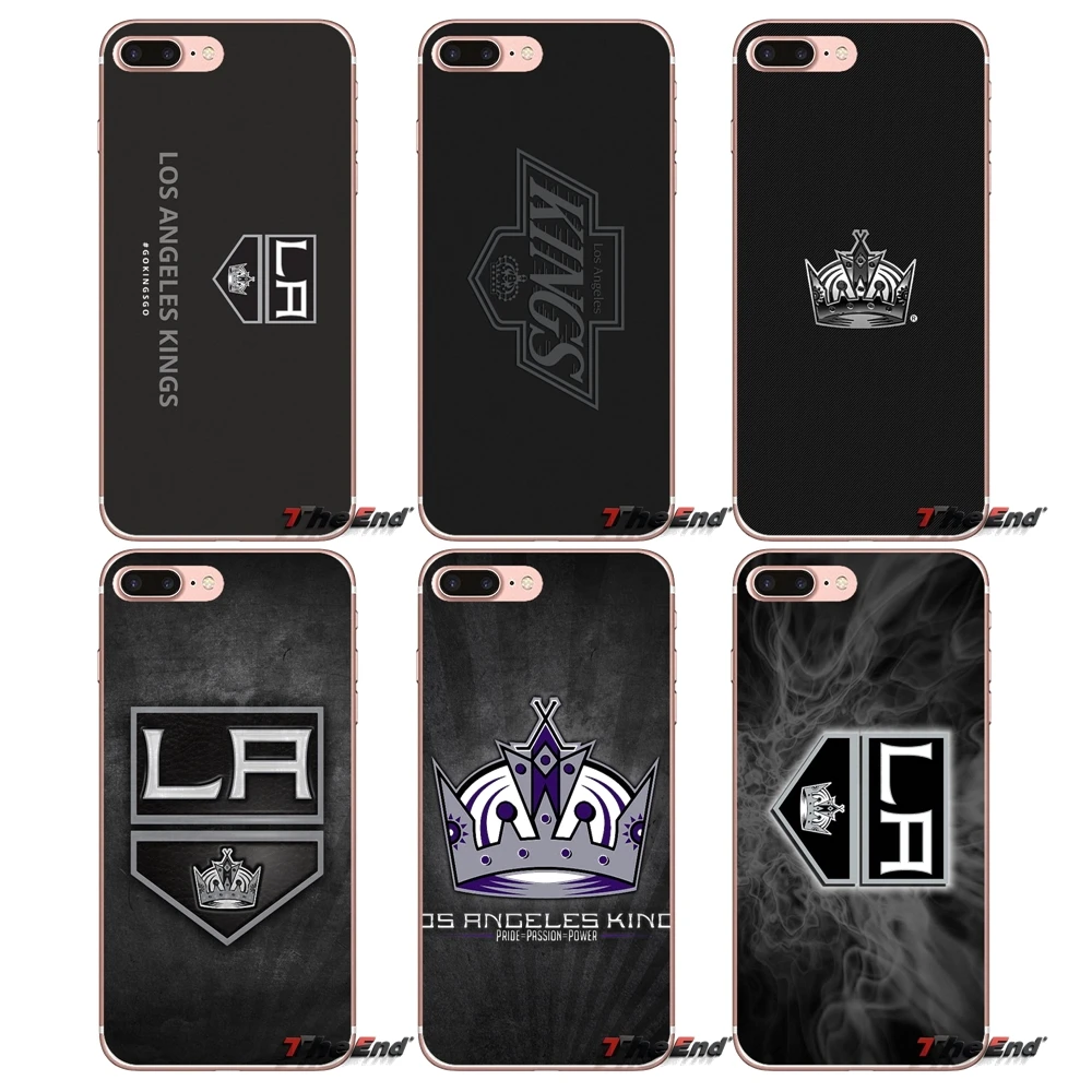 

la kings Ice Hockey Logo For Apple iPhone X 4 4S 5 5S SE 5C 6 6S 7 8 Plus 6sPlus 6Plus 7plus 8plus Soft Transparent Cases Covers