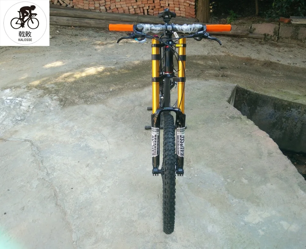 Discount Kalosse  full suspension bicycle  30  speed Hydraulic brakes   M610   mountain bicycle Downhill DH mountain bike 26*2.35inch 13
