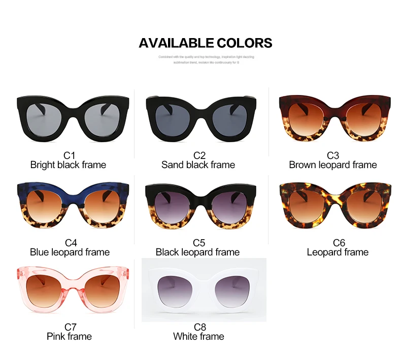 Brand Designer Women Square Retro Men Sunglasses 2018 Fashion Oversided Lady Leopard Frame New Eyewear G204