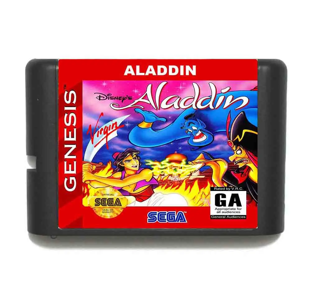 

Aladdin 16 bit MD Game Card For Sega Mega Drive For Genesis