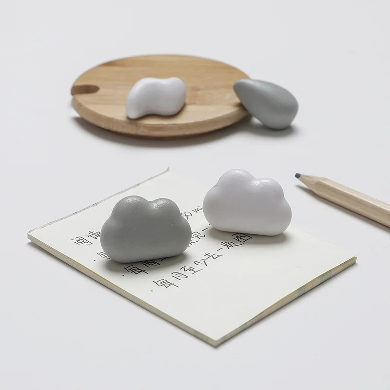 

6pcs Fridge Magnets Cute Cloud Lightning Magnet Button Refrigerator Glass Message Sticker Magn Icebox Sticker Home decoration