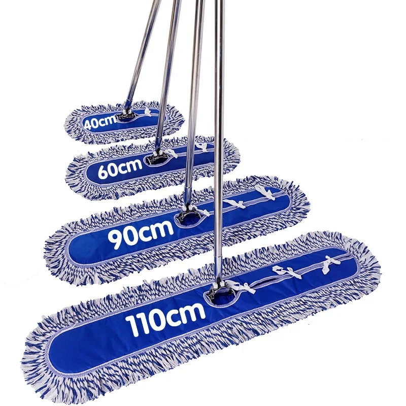 

Flat mop large dust push hotel home tow office long flat tow factory workshop row tow cotton mop