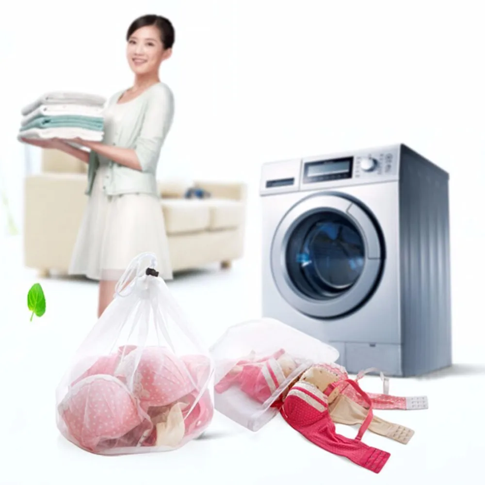 Стиральная машина используется сеточку мыть мешки Прачечная мешок большой утолщенной мыть мешки 1 шт. 3 Размеры