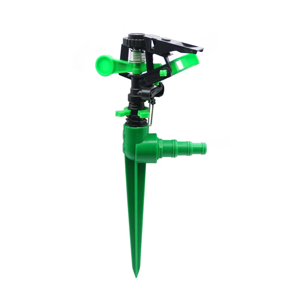 

360 Degrees Rotating Sprinkler with Multi-function Connector Adjustable Garden Spray Nozzle Irrigation Hose Connector 1 Set