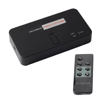 

1080P HD Video Game Capture Card HDMI/AV/Ypbpr Input HDMI Output Record 1080P/720P Video Into USB Flash Drive / For SD Card