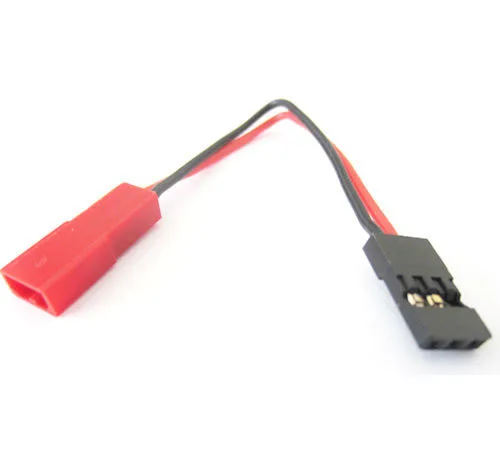 

5PCS *10CM JST to JR Connector Adapt Cable Parallel Battery Wire 30 Core High Quality JST Plug Cable Black Red Servo RC Parts