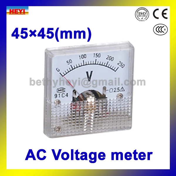 91C4 series 45mm AC Voltage meter Each analog panel