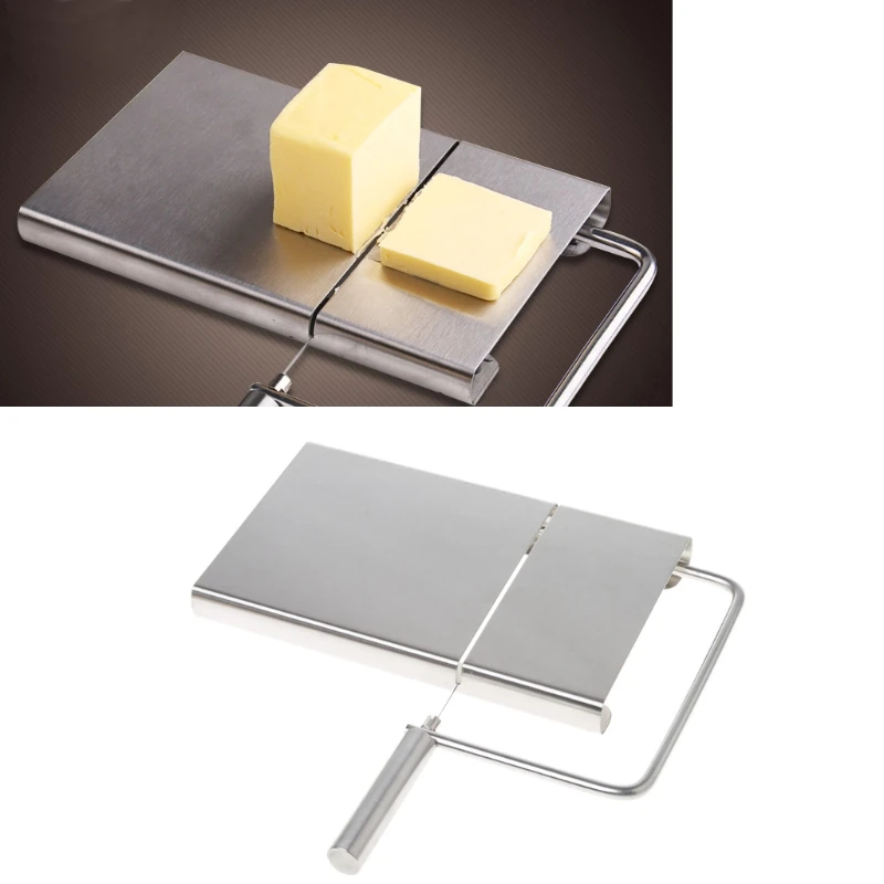 

Stainless Steel Butter Cutting Knives Cheese Slicer For Kitchen Cooking Tool