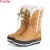 Famso Size34-43 Новинка 2017 года Обувь Для женщин Сапоги и ботинки для девочек водонепроницаемая обувь черного цвета на платформе 4 цвета Полностью меховые зимние сапоги для женщин SBT1672