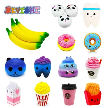 

Squishy Panda Banana Squish kids Gadget Novelty shit Gag Toys Stress Relief toy Anti-Stress Practical popular funny surprise