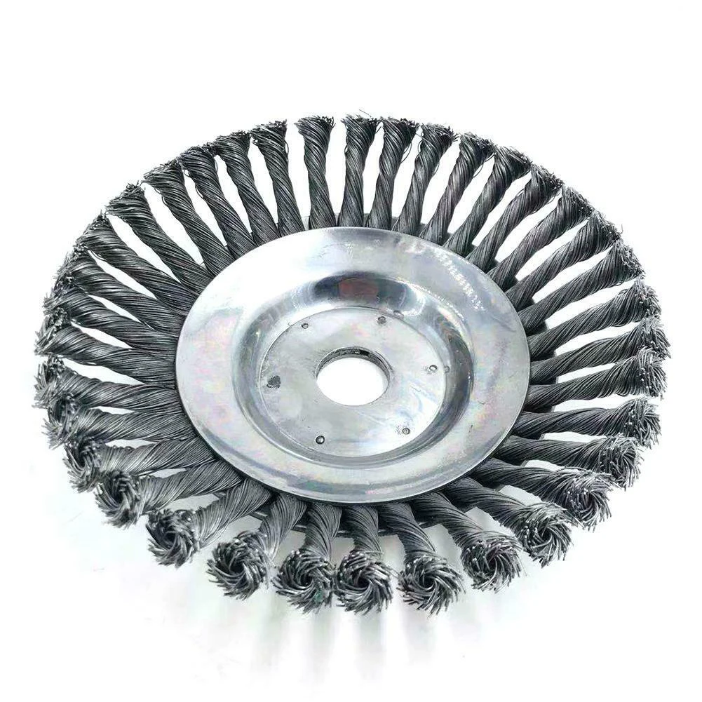 Garden Weed Brush Wheel Grout Steel Wire Rotary Replacement Bowl Type Trimmer Twisted Accessories Cutter Practical Grass